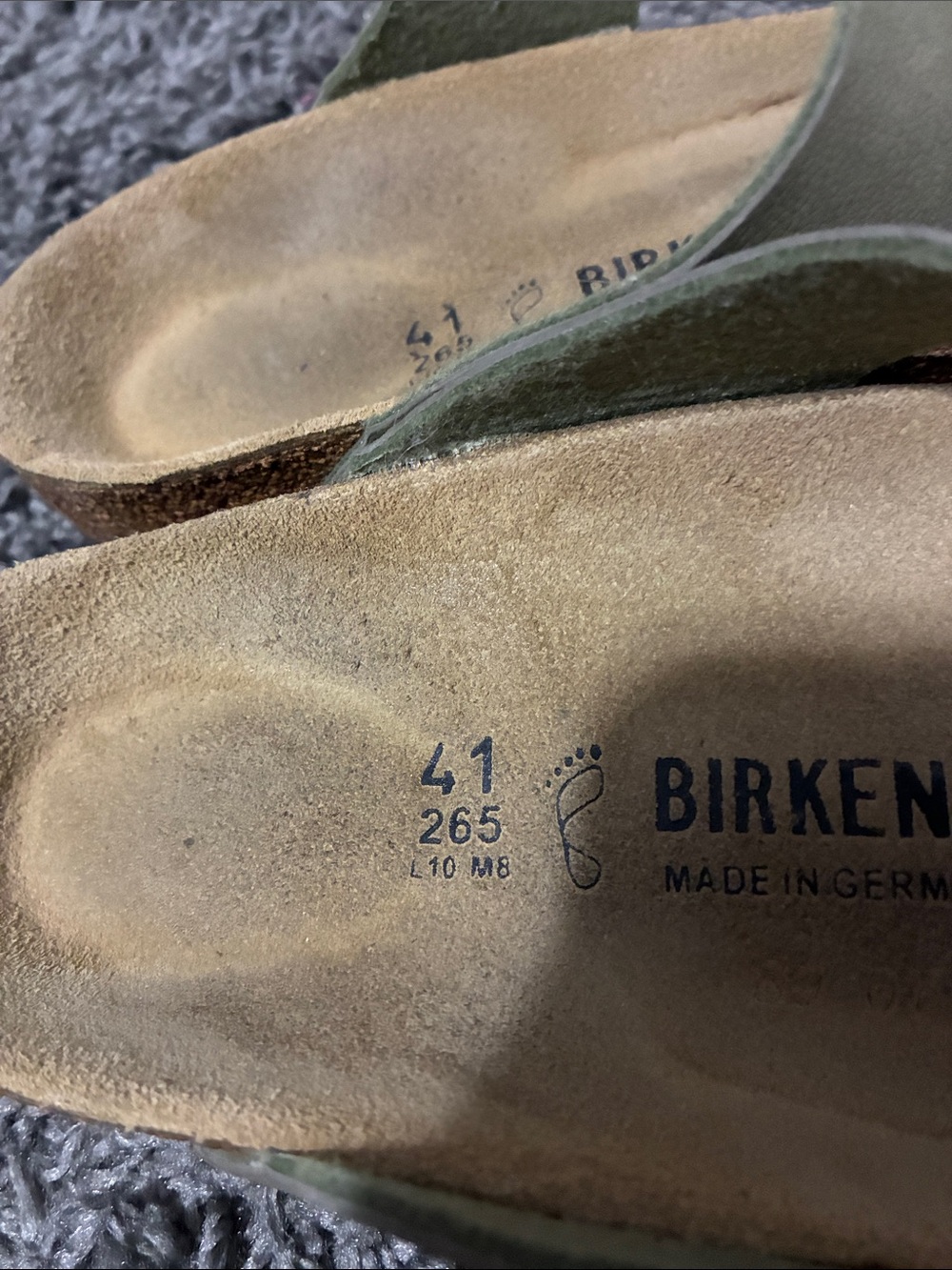 Olive Birkenstock sandals - Picture 3 of 7